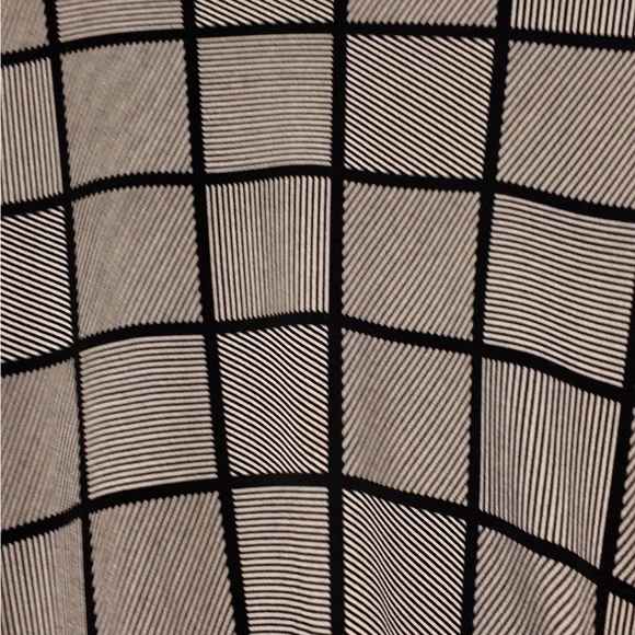 Ann Taylor Square Print Dress Size L, Elegant Career Office Lagoonlook Chic - Picture 8 of 9